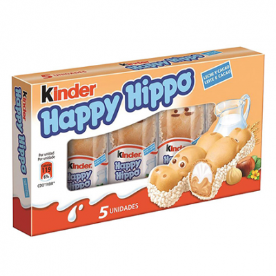 Happy Hippo Biscuits Milk&Hazelnut (Confezione da 50 pezzi)