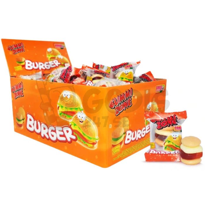 Gummi Zone mini Burger (Confezione da 60 pezzi)